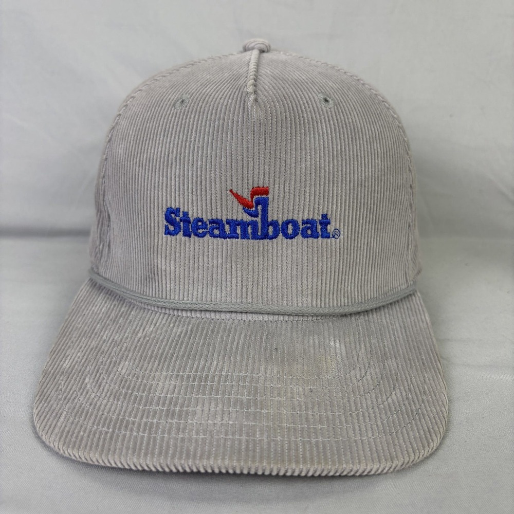 Locale Outdoor Hat Steamboat Ski Resort Mens OS Grey Corduroy Snapback Cap
